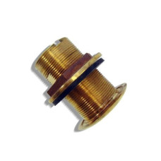 Bronze fitting for long body retractable speed or depth transducer