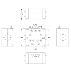 Малошумящий усилитель 92-98 ГГц LNA-W-9298