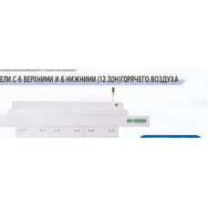 Двенадцатизонная печь оплавления RU-RF630 с сетчатым конвейером Двенадцатизонная печь оплавления RU-RF630 с сетчатым конвейером