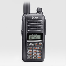 Радиостанция AM Icom IC-A16E, шаг 25/ 8.33 кГц, Tx: 118-137 МГц, Rx: 108-137 МГц, Rx погода 161-163МГц, мощность до 6Вт, 200 каналов, Bluetooth, клавиатура, дисплей, ударопрочный корпус, водозащита IP