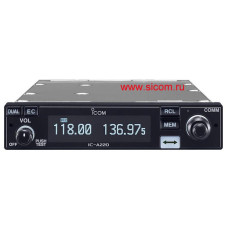 Icom IC-A220  бортовая/ базовая/ мобильная, 118-137МГц, AM, 8/ 30 Вт, 10 каналов, поддержка внутреннего интеркома, возможность дистанционного управления (мобильный и базовый комплект дополнительно), п