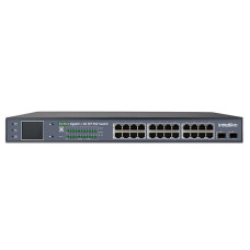 INT-VNST1007-129 - 24-х портовый сетевой неуправляемый коммутатор с PoE (+2 SFP)