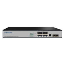 INT-VNST1008-134 - 8-х портовый сетевой управляемый коммутатор с PoE (+2 SFP)